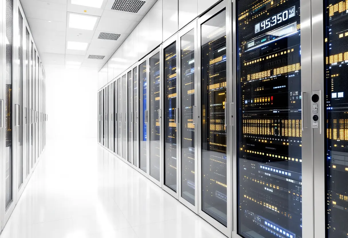 Secure database hardware in a server room